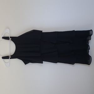 Dress Barn Black Layered Dress. Size 8